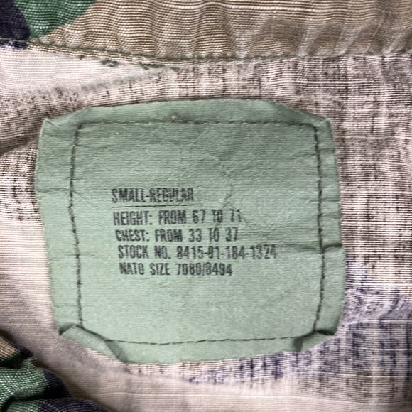 US Army Jacket Mens Size S Regular Woodland Camo Military Combat Field Coat - Picture 2 of 7